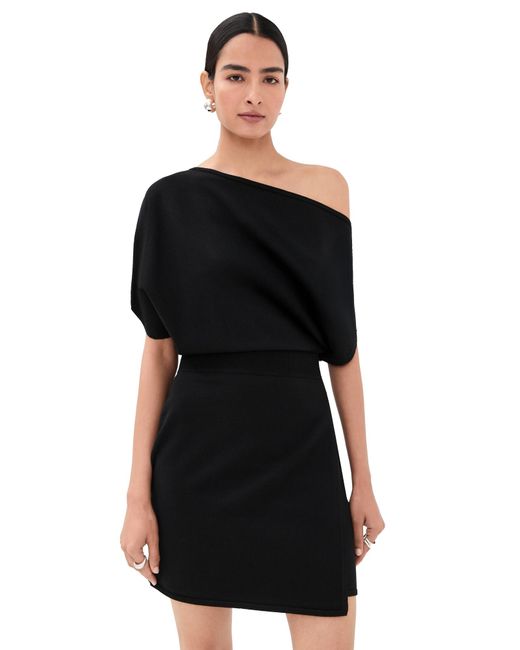 fancy black mini dress Simkhai Margo Combo Mini Dress, Black / 0 main image 1