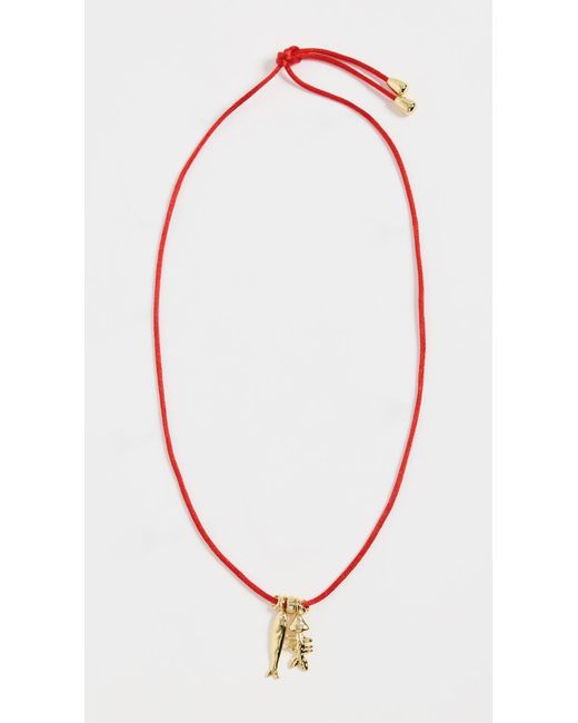 Eliou Multicolor Sardine And Fish Bone Necklace