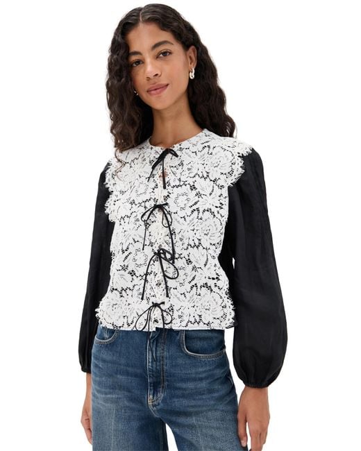 Sea Black Norabelle Top