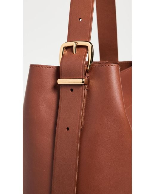 Madewell Red The Essential Bucket Tote