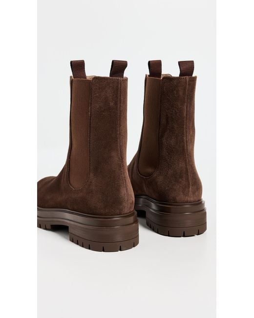 Gianvito Rossi Brown Chester Suede Boots