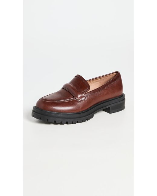 Madewell Leather The Bradley Lugsole Loafers in Brown | Lyst