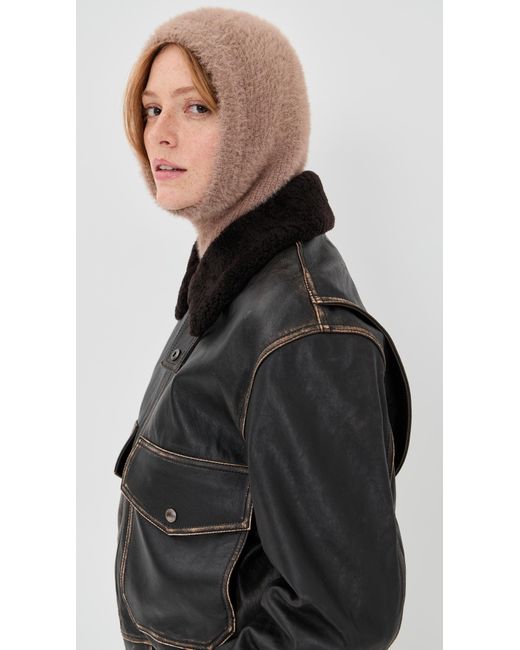 Jocelyn Black Knit Balaclava