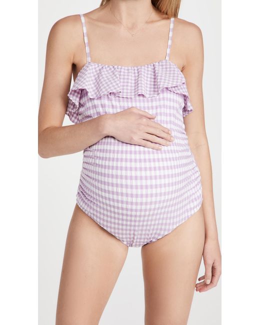 Hatch Rubber Alghero Maillot One Piece In Lilac Purple Save 30 Lyst