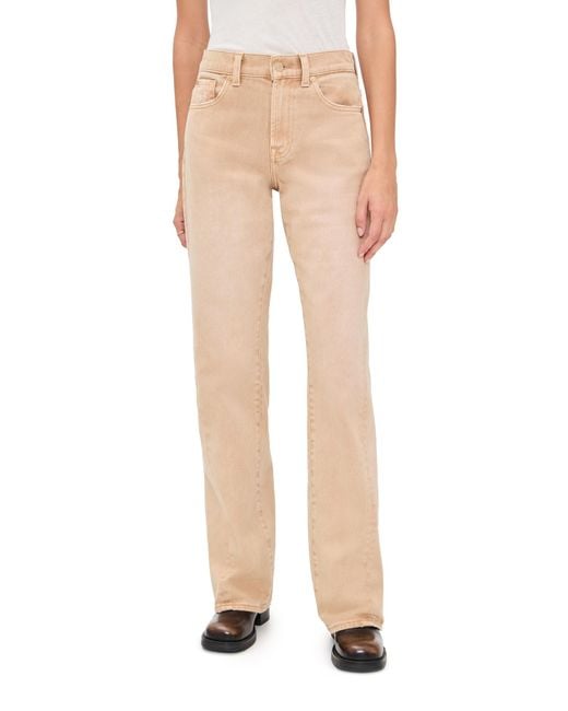 7 For All Mankind Natural Twisted Tess Trousers
