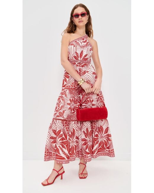 farm rio red paisley scarf knit mini dress Red Paisley Scarf Knit Mini Dress Farm Rio