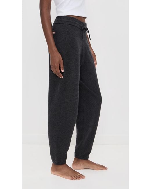 Lunya Black Cottonsilk Relaxed Joggers