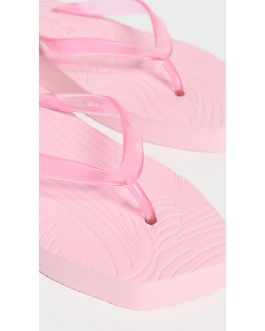 Sleeper Pink Platform Jelly Flip Flops