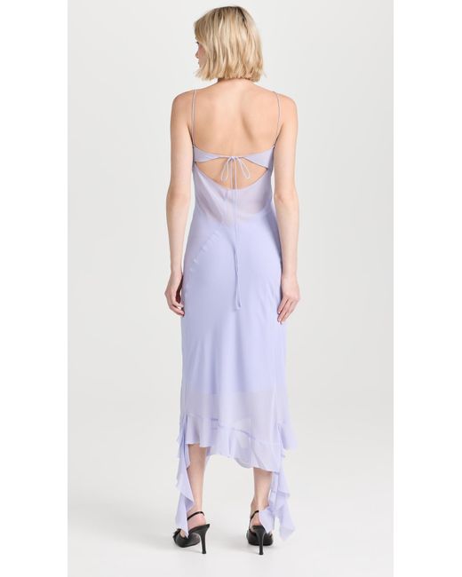 Acne Purple Shoulder Strap Dress