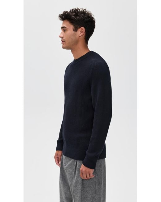 NN07 Blue Kaley Cotton Crewneck Sweater for men