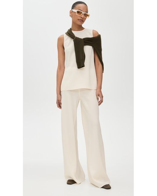 Staud White Stroll Pants