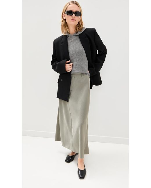 Vince Satin Trouser A Line Skirt | Lyst