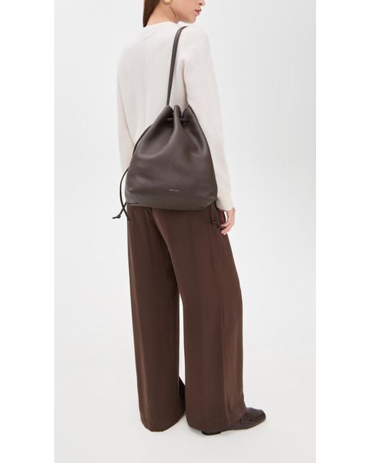 Mansur Gavriel Black Drawstring Cabas Bag