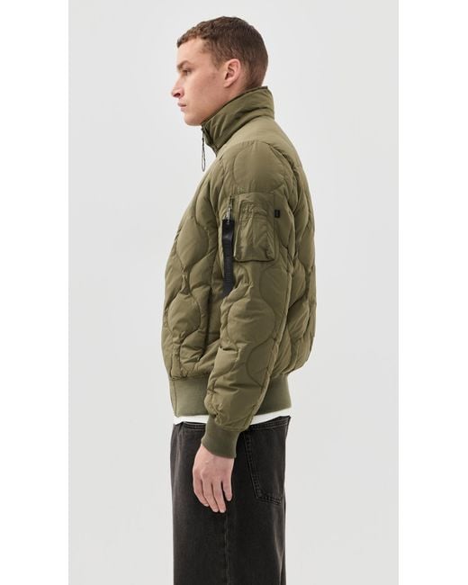 Alpha Industries Green Lightweight Down Jacket for men
