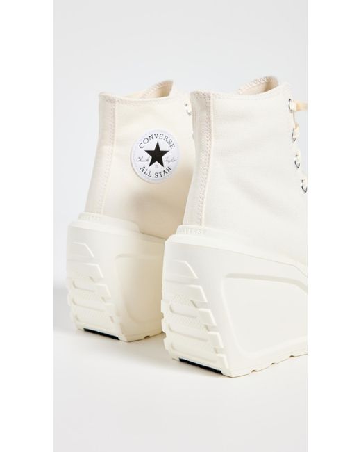 Converse White Chuck 70 Deluxe Wedge Sneakers 7