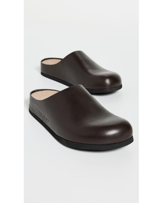 Common Projects Black Leather Clogs