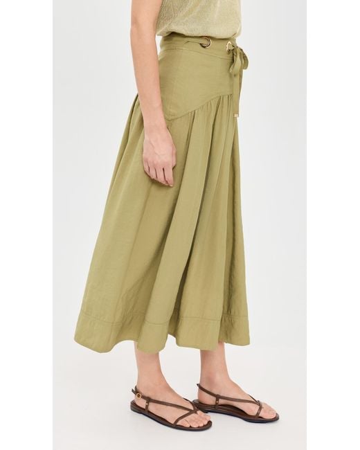 Ba&sh Green Donia Skirt