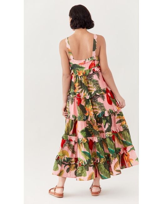 chinese dress ladies Farm Rio Women's Delicate Forest Maxi Dress main image 0