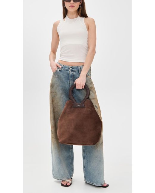LUAR Brown Brooke Suede Tote
