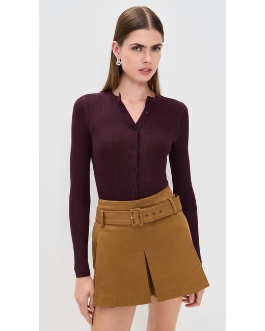 A.L.C. Purple A. L.C. Fisher Cardigan
