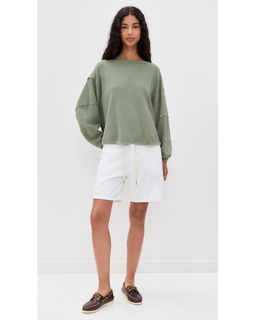 Free People Green Total Eclipse Tee