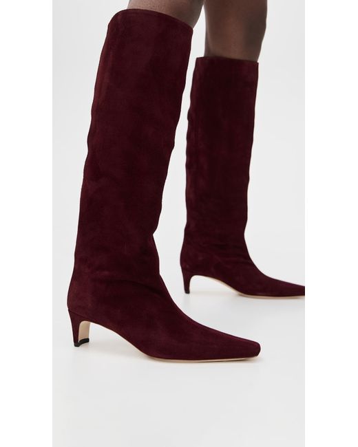 Staud Red Wally Boots