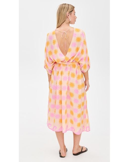 Sundress Orange Cora Caftan
