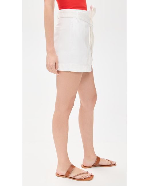 Veronica Beard White Agee Skort