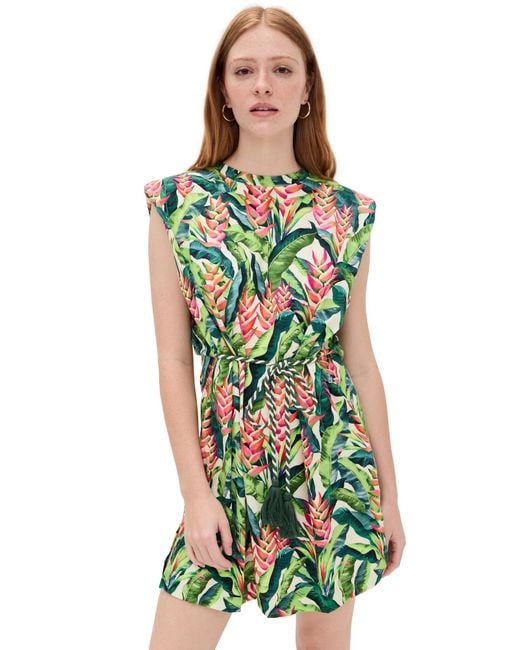 FARM Rio Women's Green T-Shirt Jersey Mini Dress - www.ice4pros.com.br