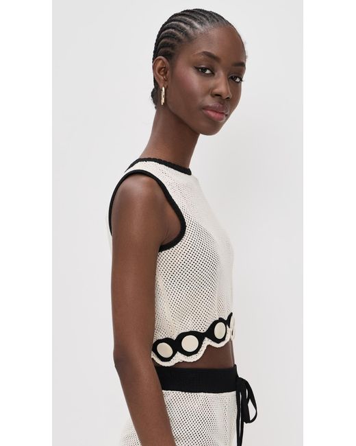 AZULU Black Rocio Top