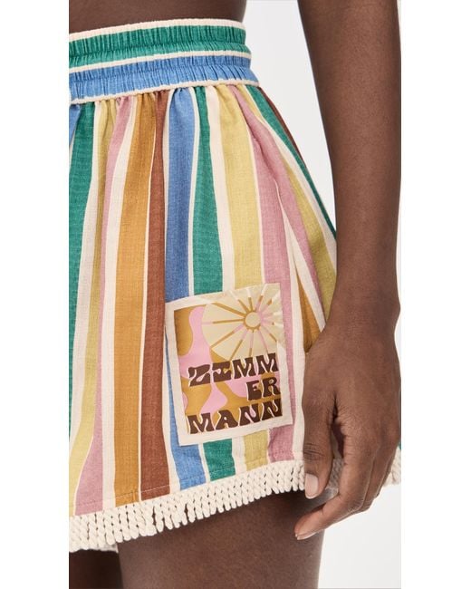 Zimmermann Everley Relaxed Shorts | Lyst