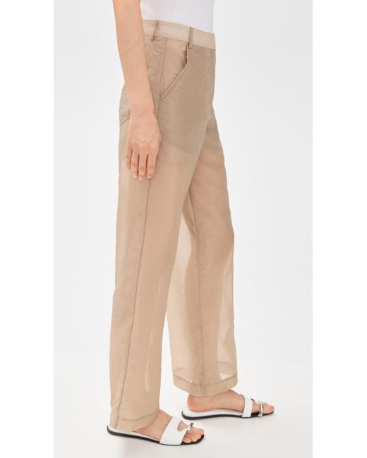 Simonett Natural Sheer Flow Trousers