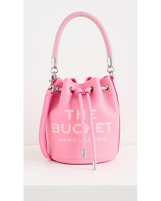 Marc Jacobs Pink The Leather Bucket Bag