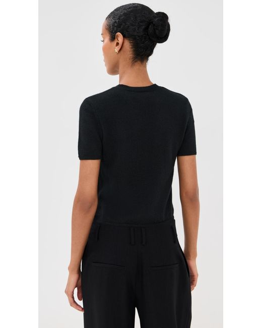 SABLYN Black Charleston Relaxed Cashmere Crewneck Tee