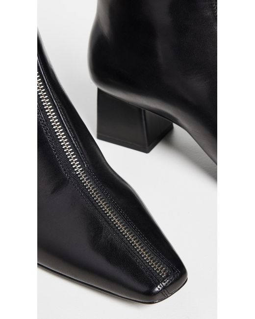 Jonathan Simkhai Black Ryder Leather Zip Front Boots