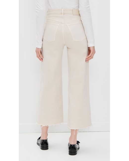 Citizens of Humanity White Lyra Wide Leg Crop Jeans