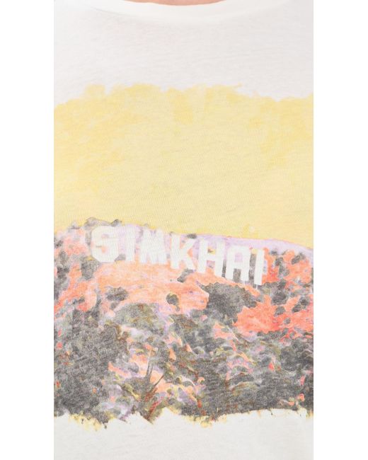 Jonathan Simkhai Natural Graphic Tee