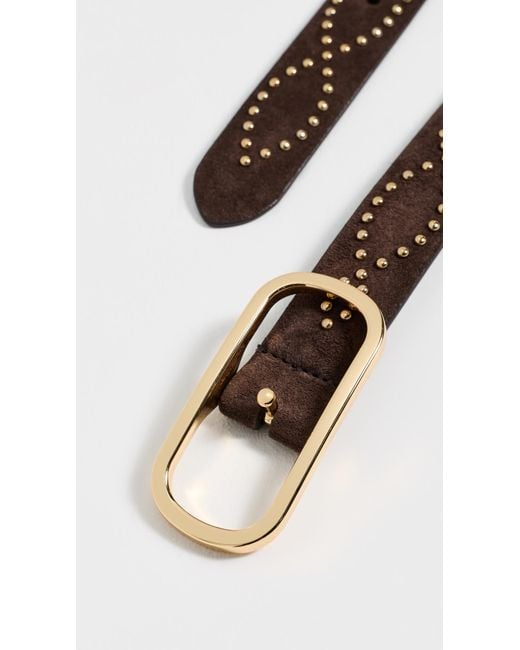Veronica Beard Black Studded Loop Belt