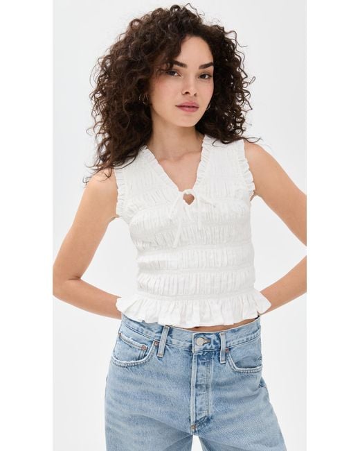 PAIGE White Devi Top