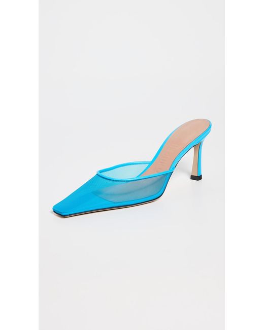 The Attico Blue Juno Mules
