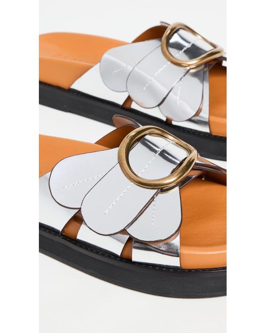 Farm Rio Black Daisy Slides