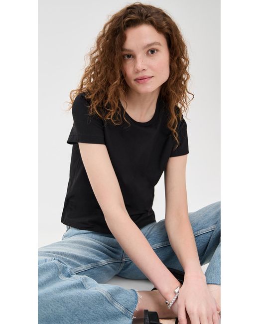 Re/done Black Classic Tee
