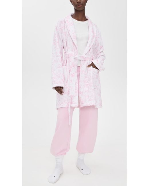 LoveShackFancy Pink Indie Robe Cupid's
