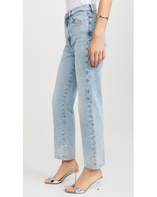 7 For All Mankind Blue Logan Stovepipe Jeans