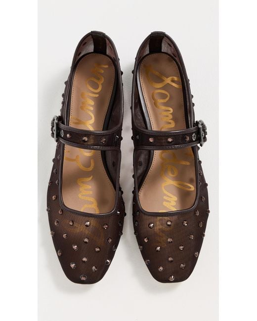 Sam Edelman Black Michaela Shine Flats