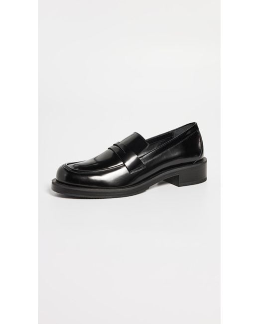 Stuart Weitzman Black Palmer Bold Loafers