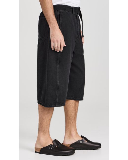 Lemaire Black Twisted Shorts for men
