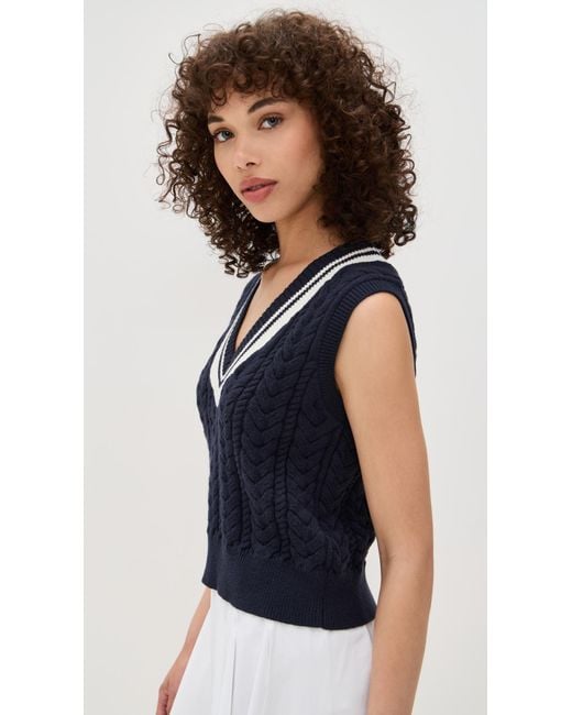 Beyond Yoga Black The Cable Knit Vest