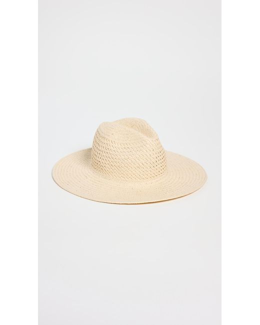 Hat Attack White Vented Luxe Packable Straw Hat