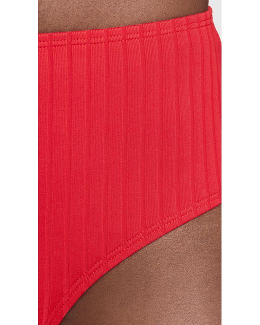 Solid & Striped Red Lilo Bikini Bottoms
